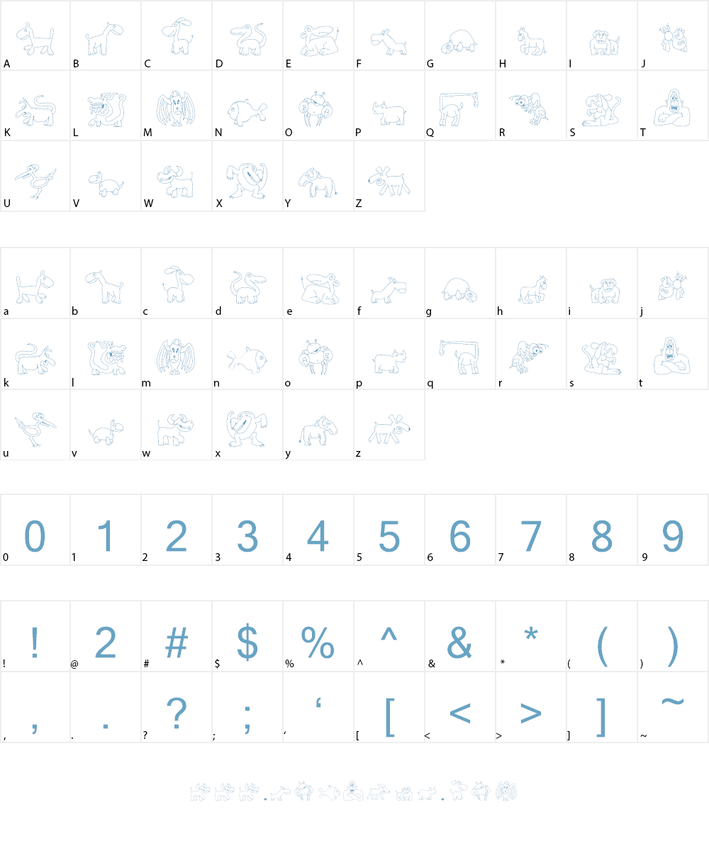 TPF Ubiquitous Font Character